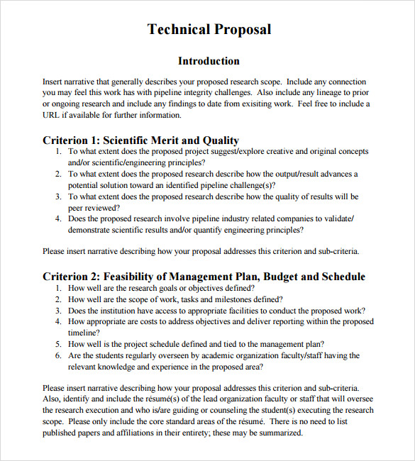 proposal outline template