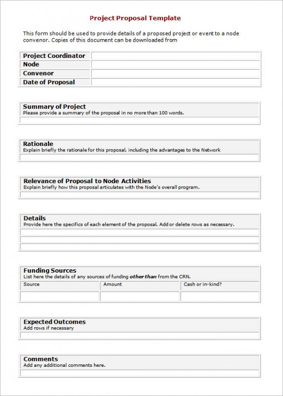 proposal template word