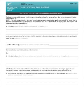 provisional patent application example application for patent pdf format free download