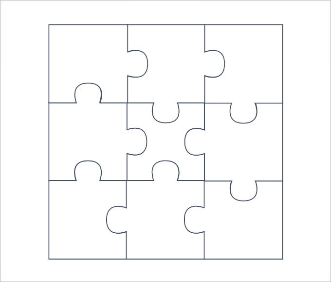 Puzzle Pieces Template Template Business