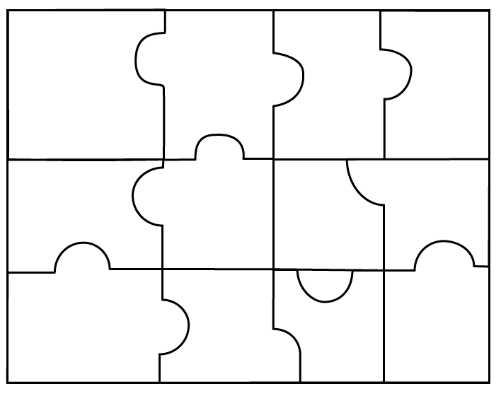 Puzzle Pieces Template Template Business