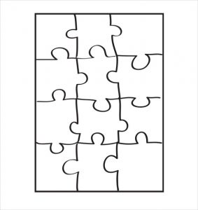 puzzle pieces template puzzle pattern