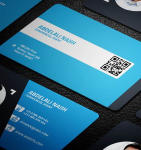 qr code business cards creative business card on behance google chrome optimized