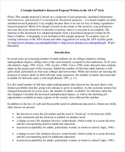 qualitative research examples qualitative research proposal sample