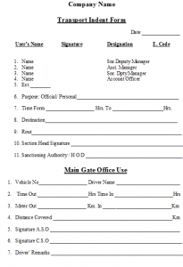 query letter format sample transport indent form format free download