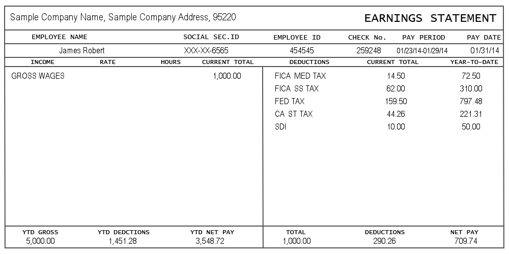 quickbooks pay stub template