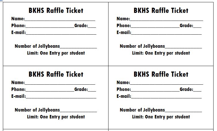 raffle ticket template