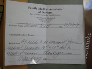 real doctors note for work