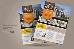 real estate brochure templates graphic river real estate open house flyers kinzi