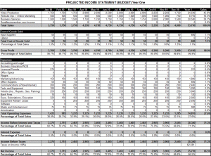 real estate business plan template free template income projection spreadsheet