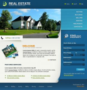 real estate templates homepage big