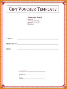 receipt for rent hotel voucher template gift voucher template