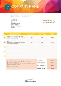 receipt template pdf invoiceberry pdf invoice template orange mountain