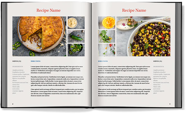 recipe book template