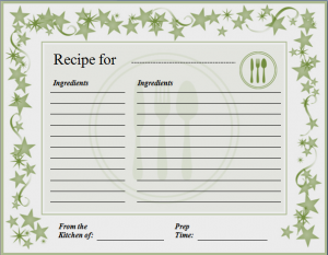 recipe template for word ms word recipe card template word excel templates