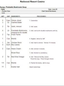 recipe template for word excel recipe template for chefs chefs resources