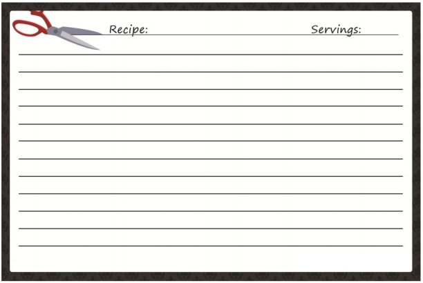 recipe template word