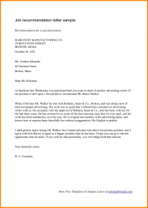 recommendation letter for job job recommendation letters