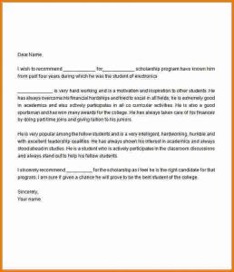 recommendation letter for scholarship sample letter of recommendation for scholarship sample letter of recommendation for scholarship