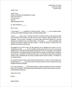 recommendation letter for student scholarship sample recommendation letter for the rhodes scholarship