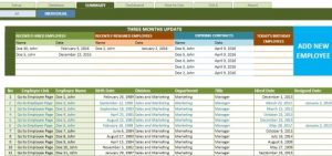 recruitment planner template employee database manager excel templates x