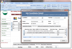 recruitment planner template recruiting template candidate detail