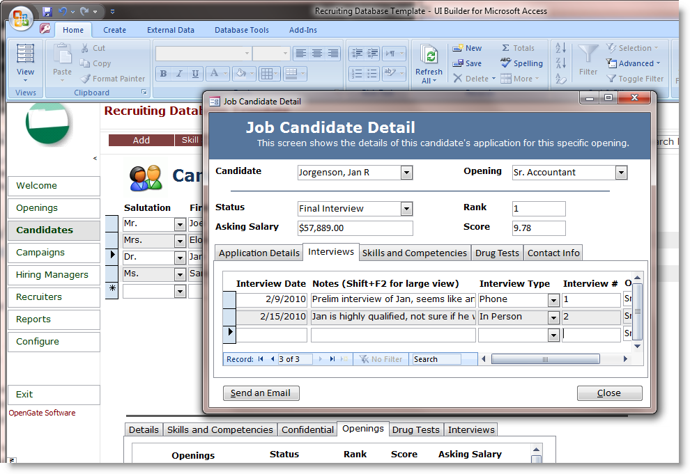 recruitment planner template