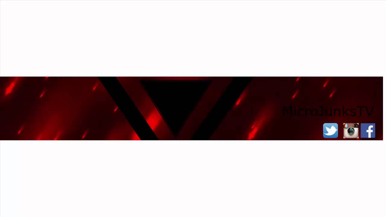 red youtube banner