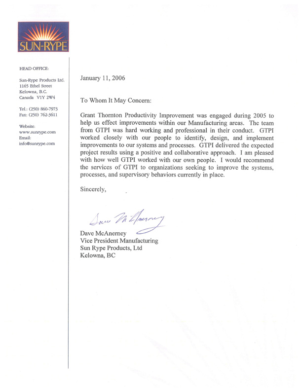 reference letter for apartment