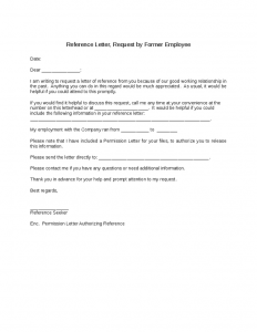 reference letter for employees reference letter requested by employee