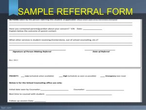 referral forms template referral and follow up guidance and counseling