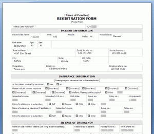 registration form template free printable registration form template