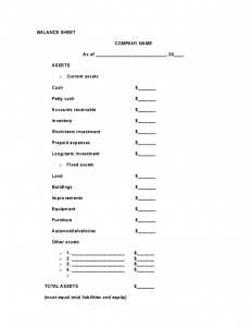 rent contract simple blank balance sheet example l