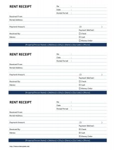 rent receipt template 152 rent receipt