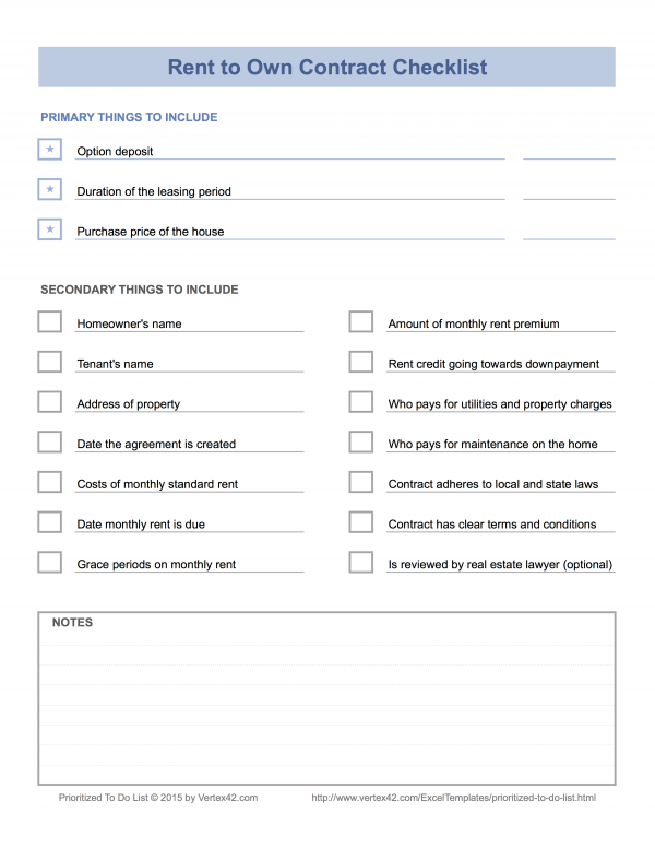 rent to own lease agreement