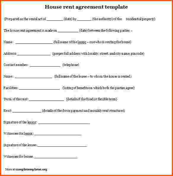 rental agreement format