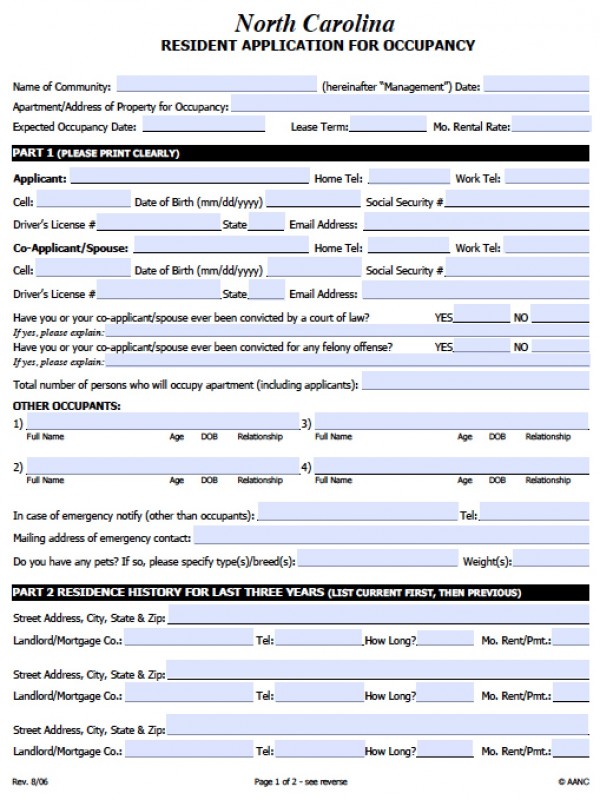 rental agreement month to month