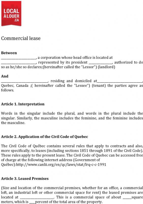 rental agreement month to month