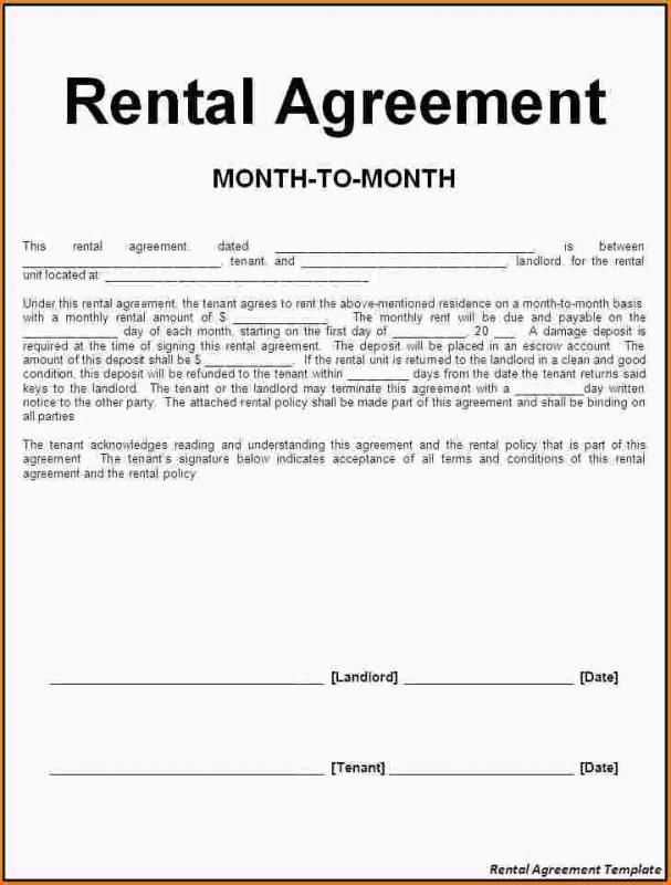 rental contract template