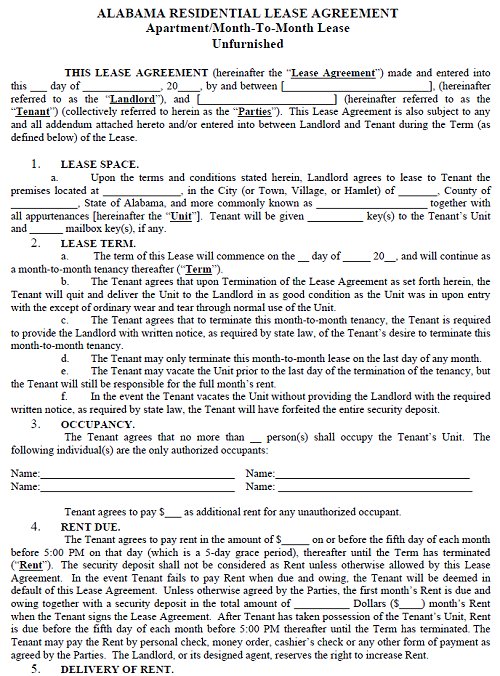 rental lease agreements