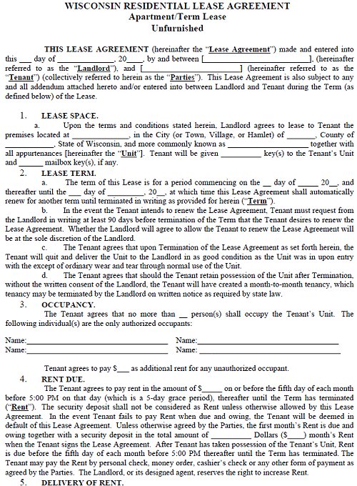 rental lease agreements