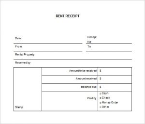 rental receipts template word rental receipt template word free download