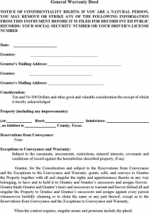 rental reference form texas general warranty deed