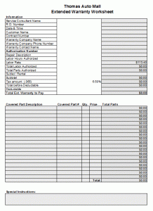 repair order template auto repair invoice template