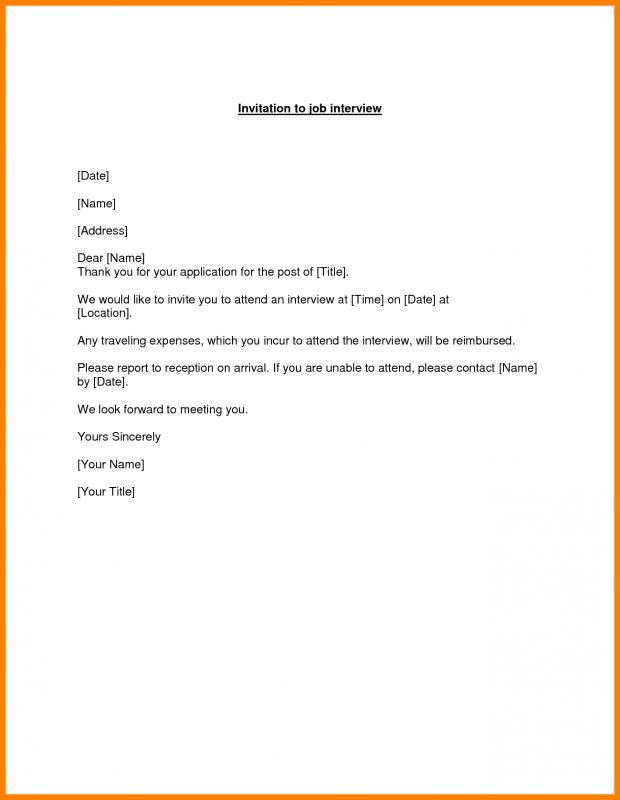 Reply To Interview Invitation Email Sample | Template Business