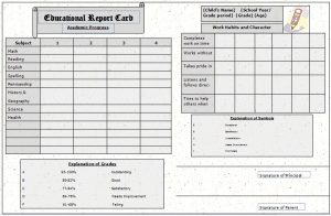 report card template the report card www.templatesample.net