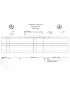 report card templates student report card nyc department of education d