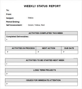 report card templates weekly status report template aejack