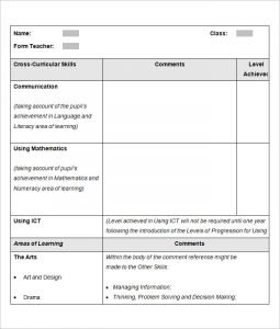 report template word sample school report template in word