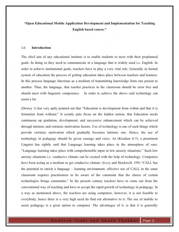 Research Paper Sample | Template Business